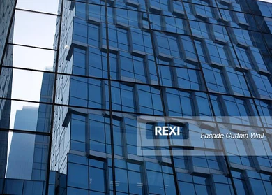 Fachada de vidrio curvo